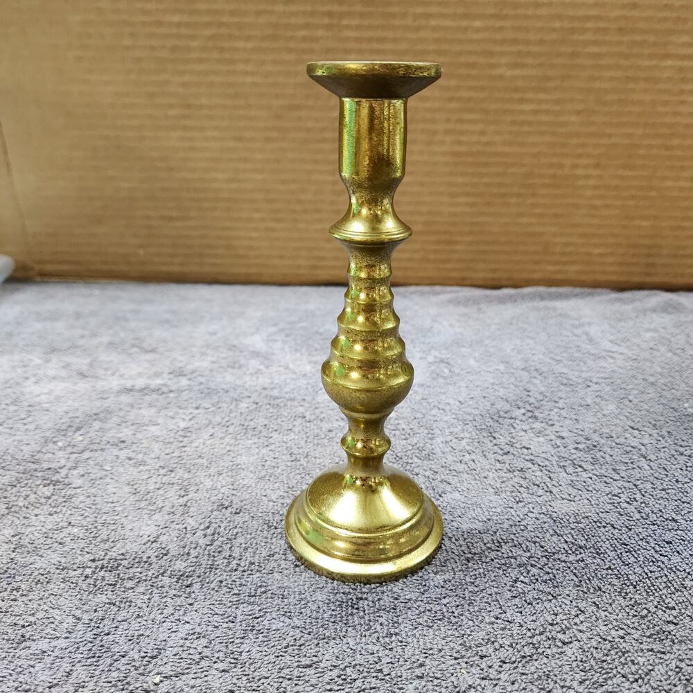 Vintage Virginia Metalcrafters Harvin Newport Brass Candlestick Holder 3010 b48